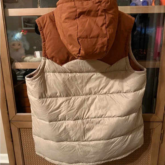 Patagonia Bivy Womens Size XL Down Vest Hooded - Picture 2 of 4